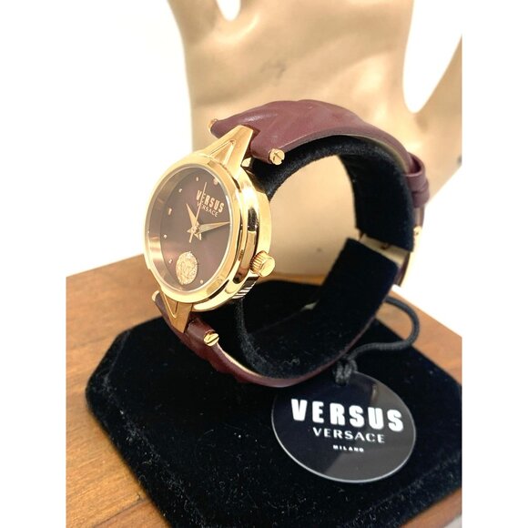 Versus by Versace Women's Watch VSPVN0520 Forlanini Rose Gold Burgundy Leather - Picture 2 of 14